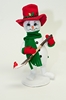 9" Ribbon Snowman