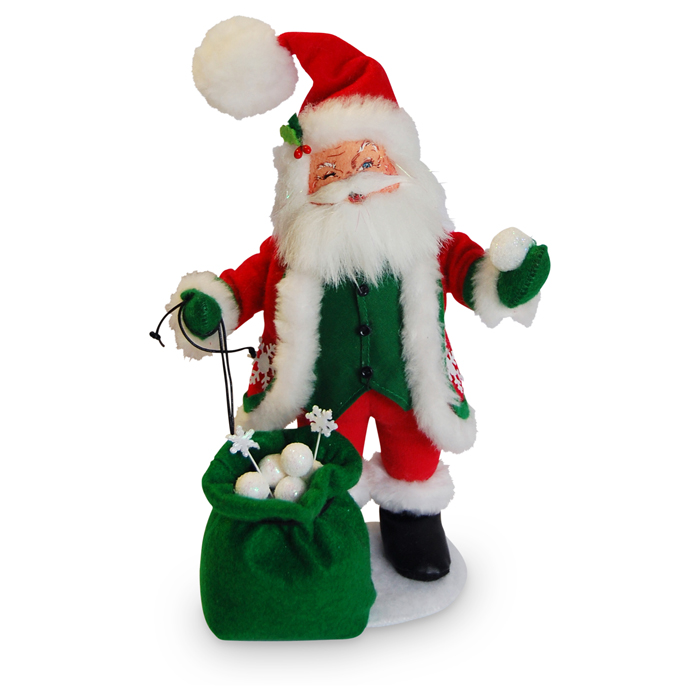 9-inch Snowflake Santa