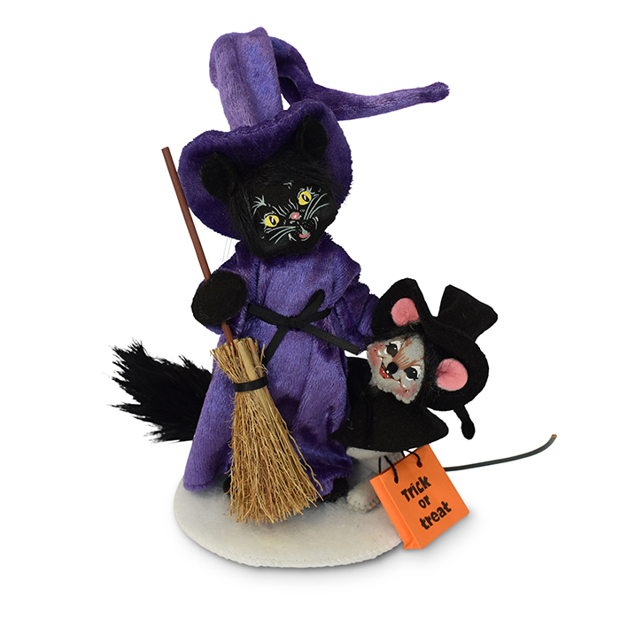 6 inch witch cat and mouse