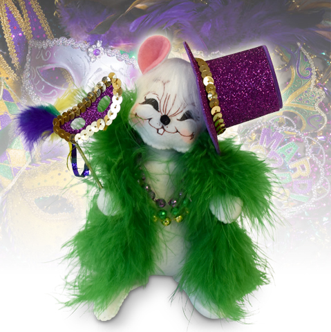 6 inch mardi gras mouse