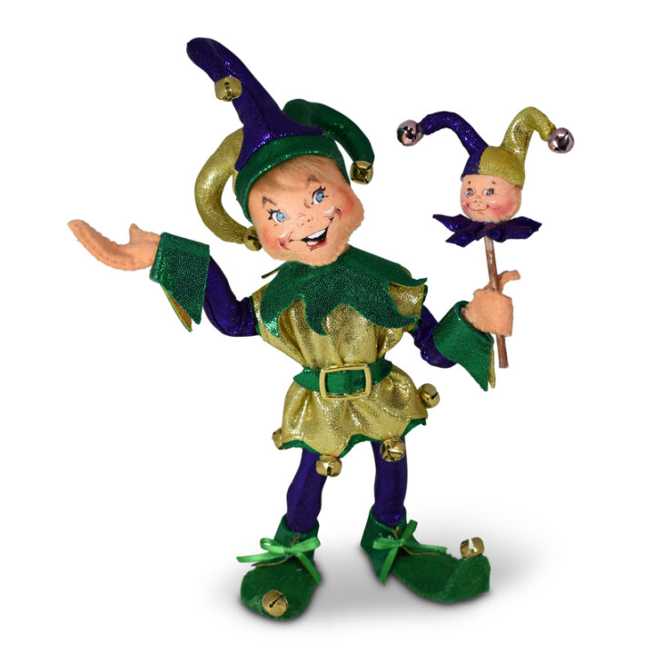 262222 9in Mardi Gras Elf