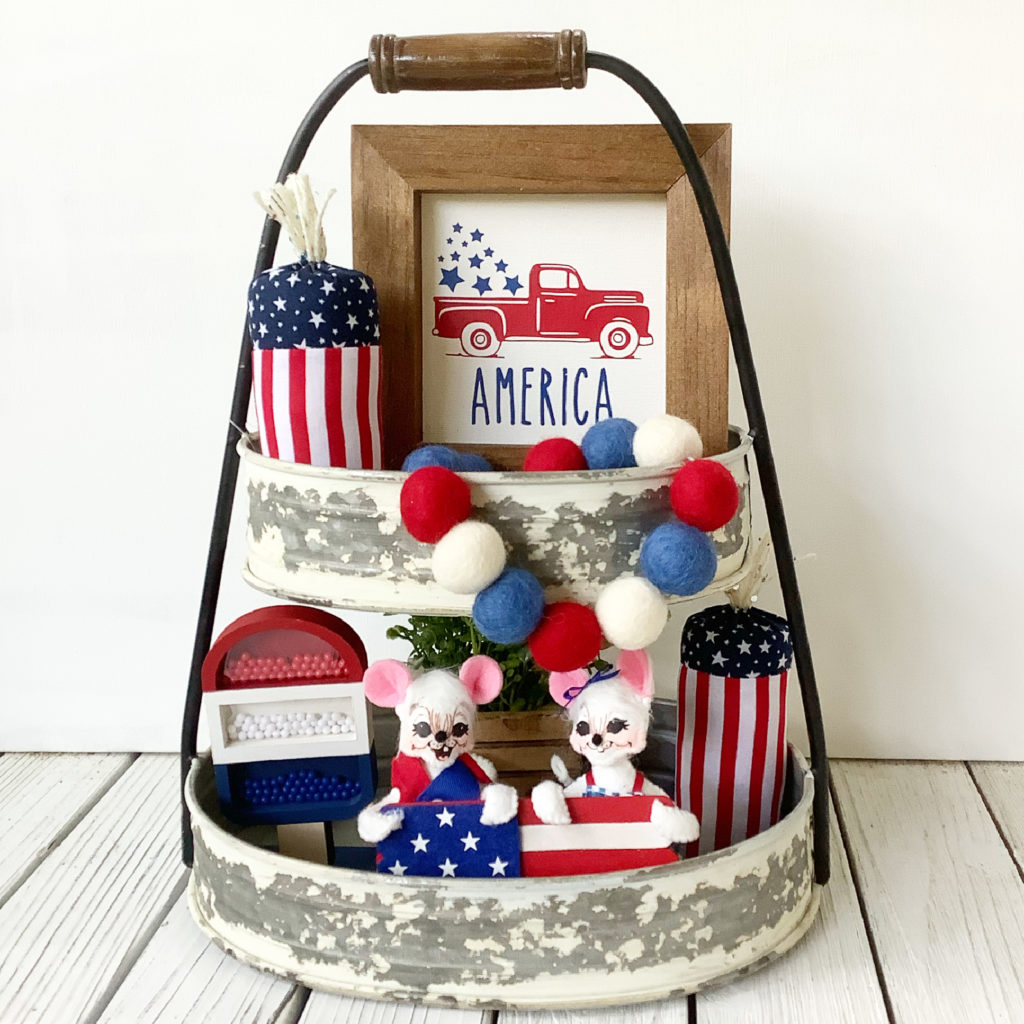 Patriotic Tiered Tray Design