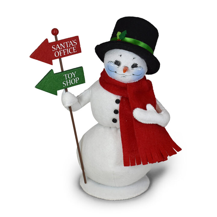 560022 9in North Pole Snowman-1