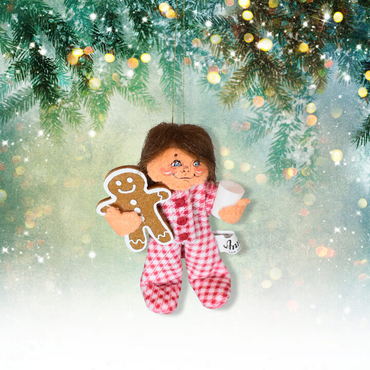 861822 3in Milk & Cookies Kid Ornament-Exclusive Design